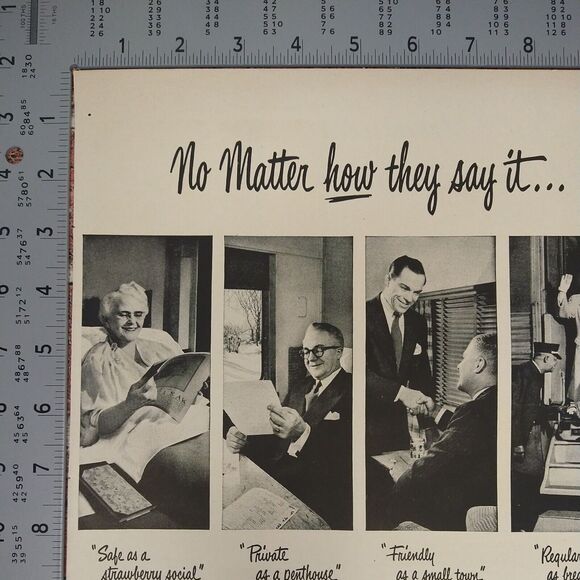 Pullman‎ Trains 10x14 No Matter How They Say It 1950 Original Retro Vtg PRINT AD - Picture 6 of 10